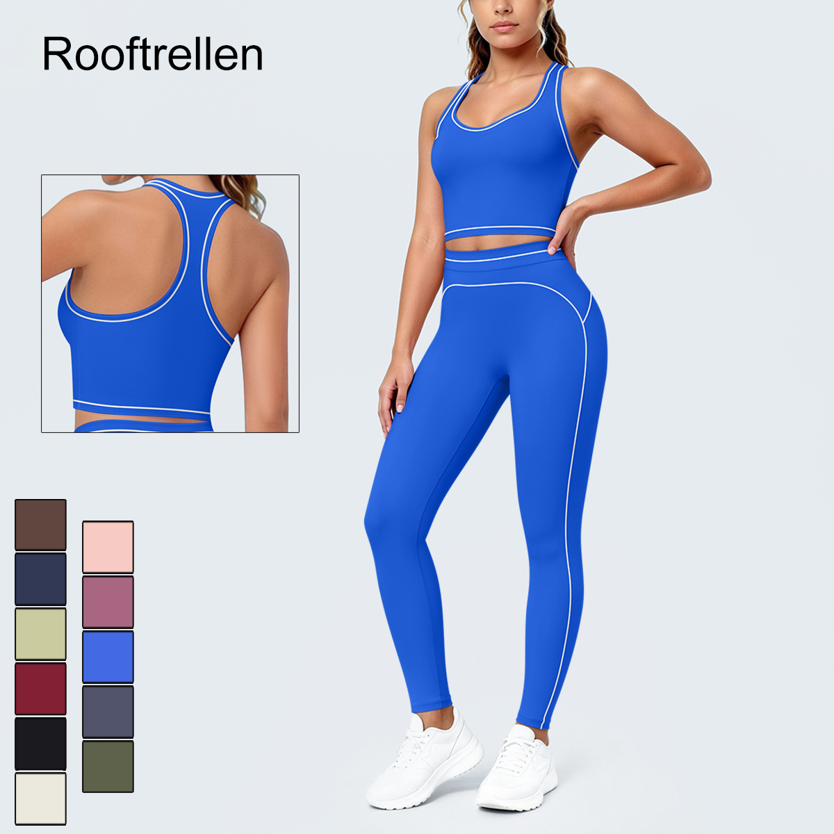 Women'S Fashion Leggings - Женский летний спортивный комплект для йоги: