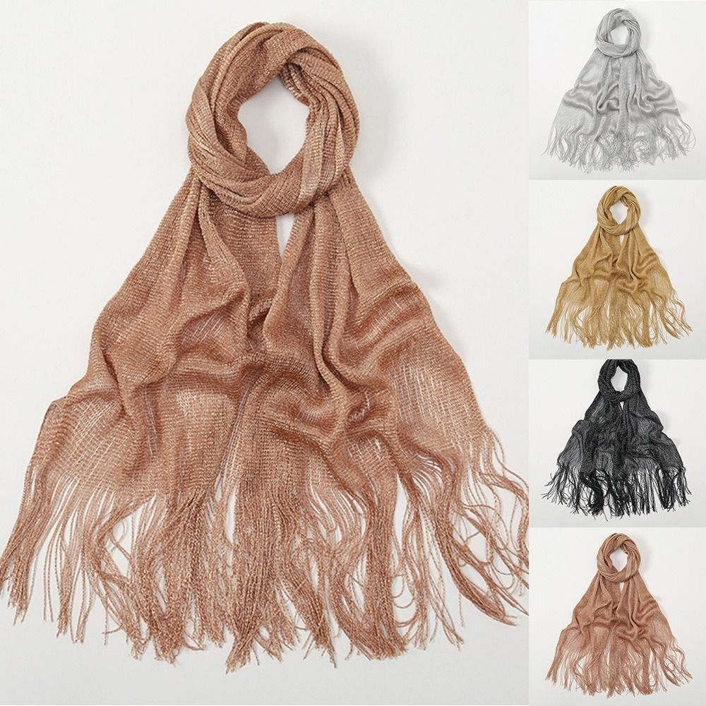 Women'S Fashion Poncho - Летний солнцезащитный шарф-платок с золотистыми и