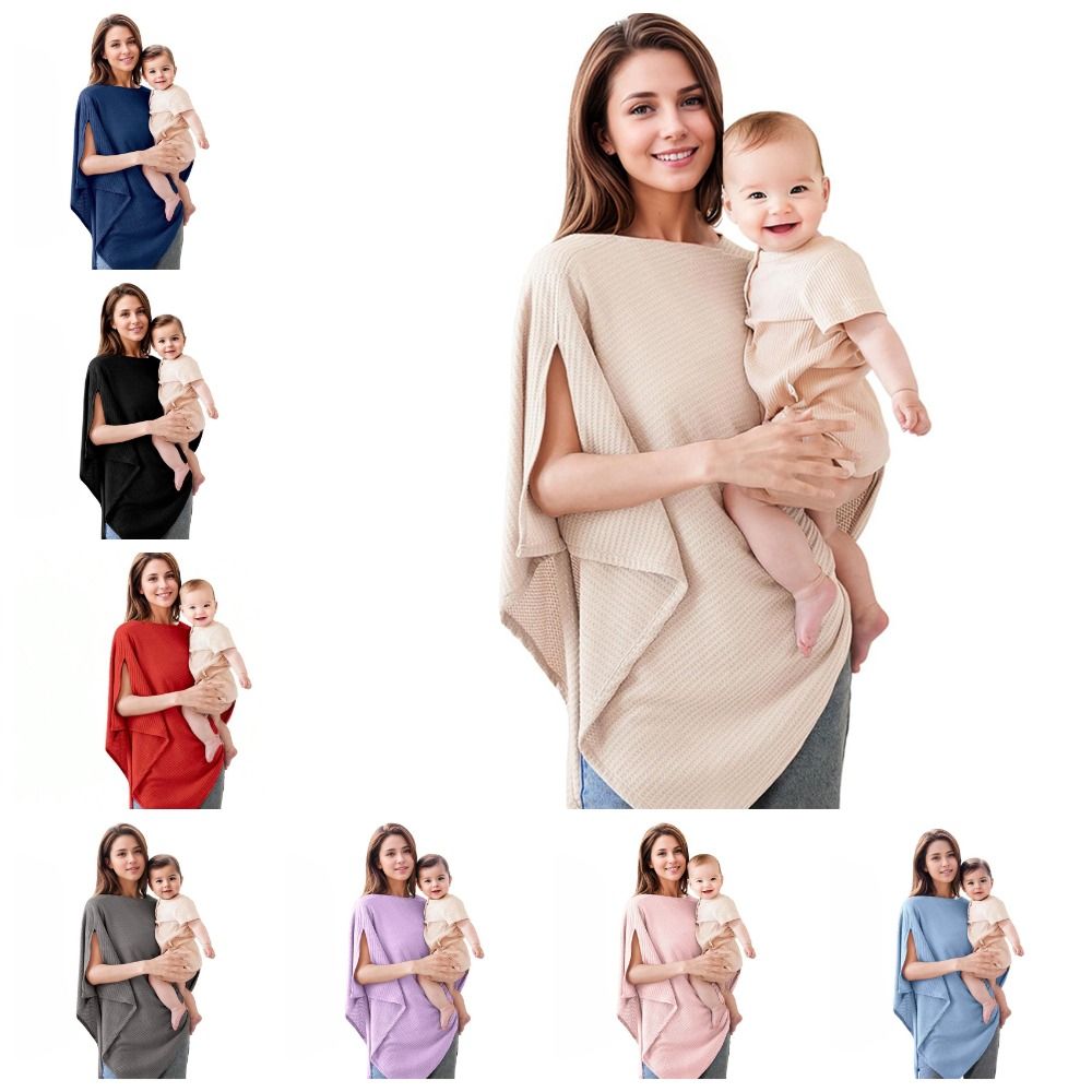 Women'S Fashion Poncho - НОВЫЙ Мягкий дышащий вязаный пончо-накидка для
