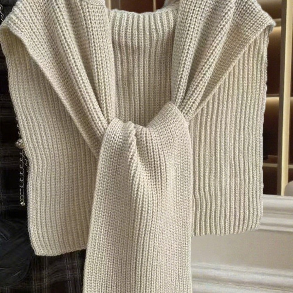 Women'S Fashion Poncho - Шарф большого размера, вязаная накидка, теплая