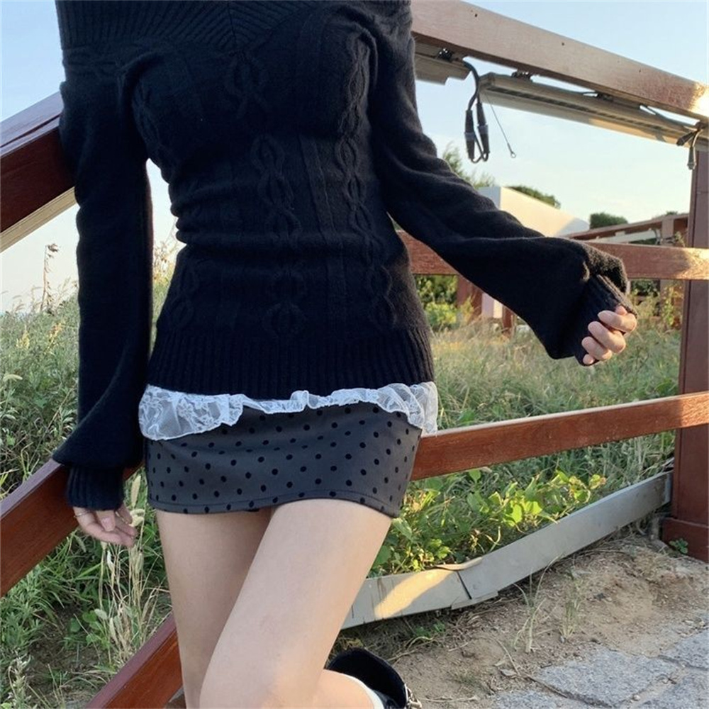 Модные винтажные топы в стиле  – обзор и цена Ribbed Knit Sweater