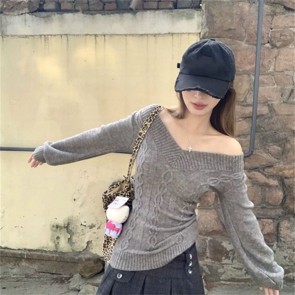 Модные винтажные топы в стиле  – обзор и цена Ribbed Knit Sweater