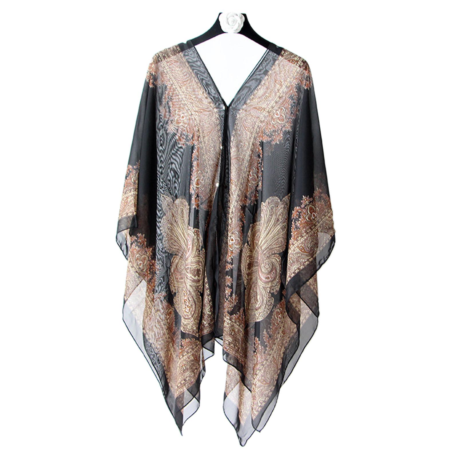 Пляжная накидка-шарф из шифона – обзор и цена Women'S Fashion Poncho