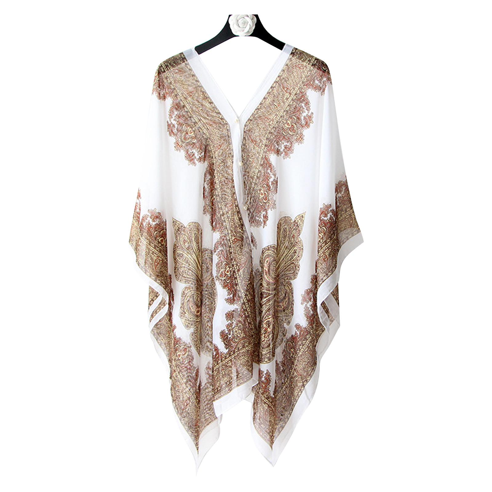 Пляжная накидка-шарф из шифона – обзор и цена Women'S Fashion Poncho