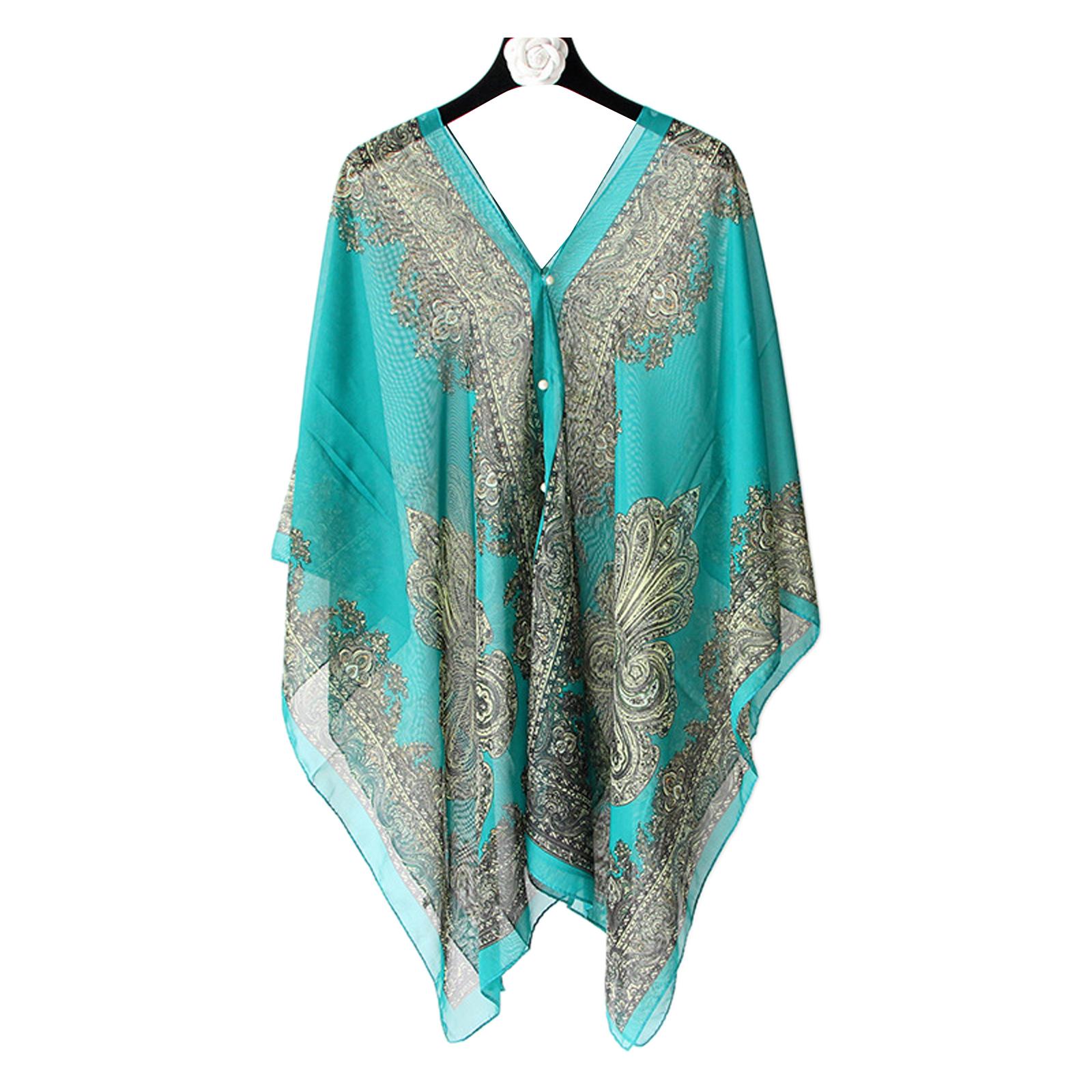 Пляжная накидка-шарф из шифона – обзор и цена Women'S Fashion Poncho