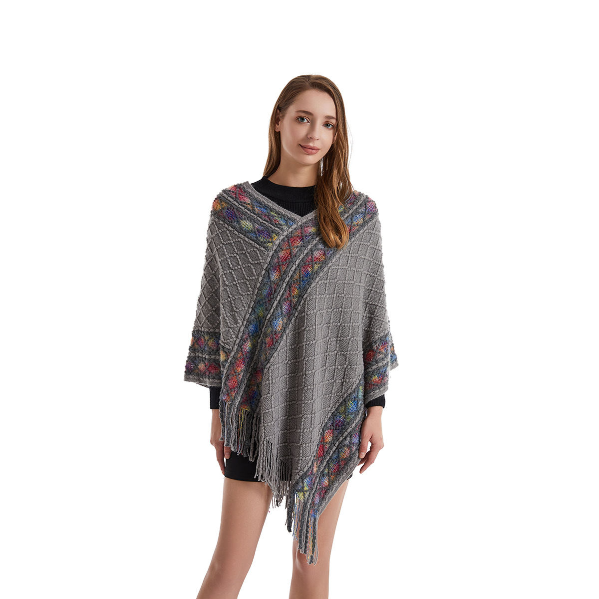 Женское пончо на весну и осень – обзор и цена Women'S Fashion Poncho