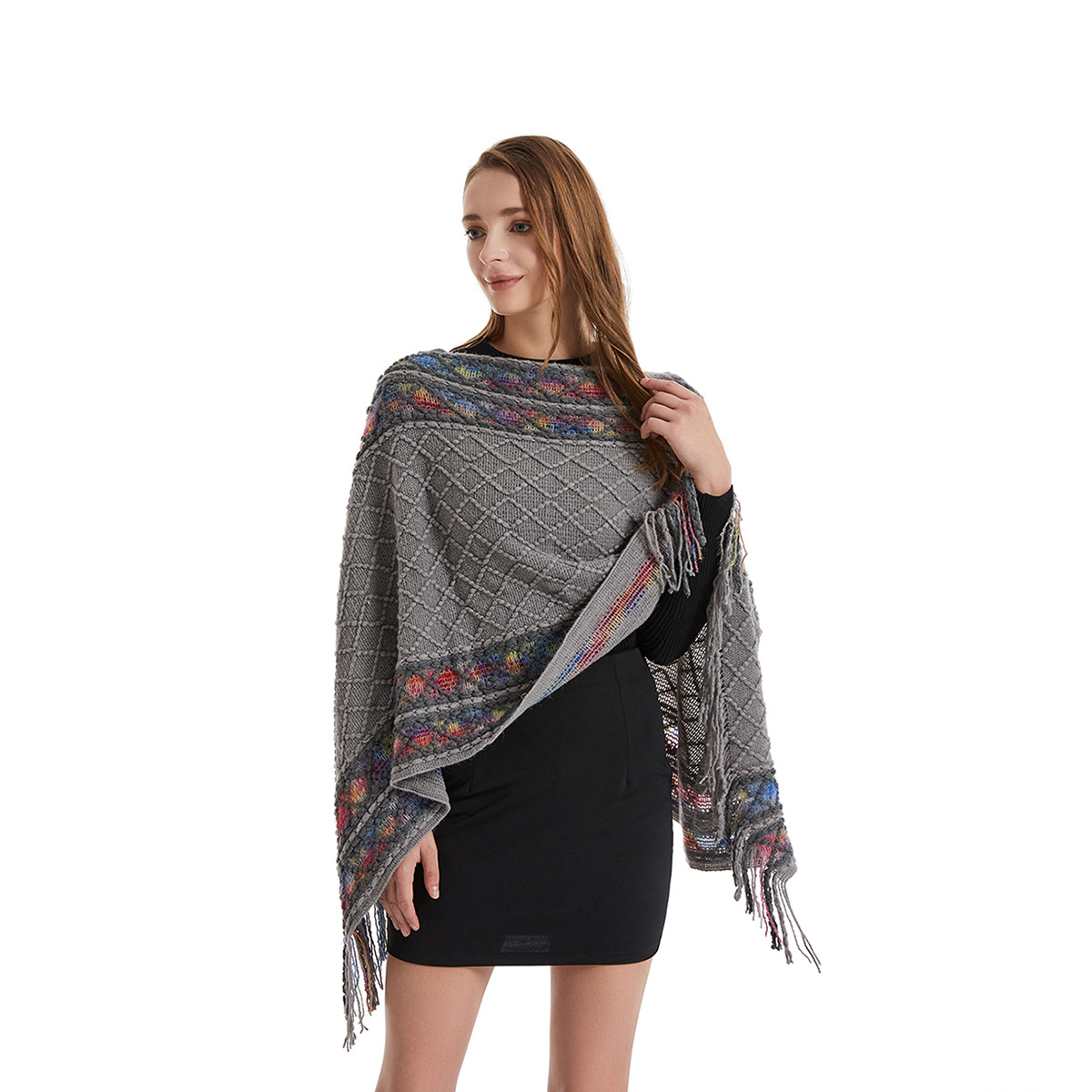 Женское пончо на весну и осень – обзор и цена Women'S Fashion Poncho